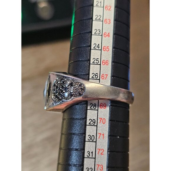 925 Sterling Silver Quartz Ring Size 12.5 - 10.51g - Picture 4 of 5